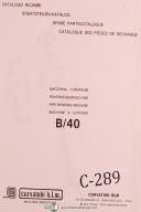Curvatubi-Curvatubi MLM, B/40, Cataligo Ricambi, Pipe Bending Spare Parts Manual-B/40-01